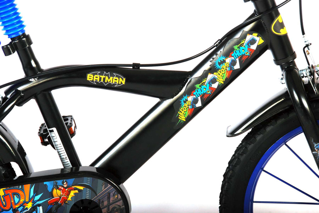 batman kinderfiets - jongens - 16 inch - zwart - twee handremmen