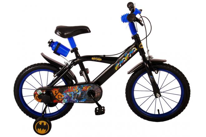 batman kinderfiets - jongens - 16 inch - zwart - twee handremmen