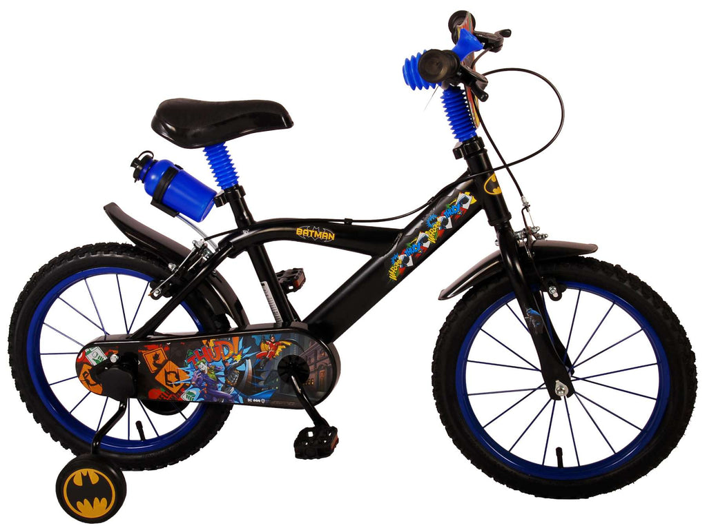 batman kinderfiets - jongens - 16 inch - zwart - twee handremmen