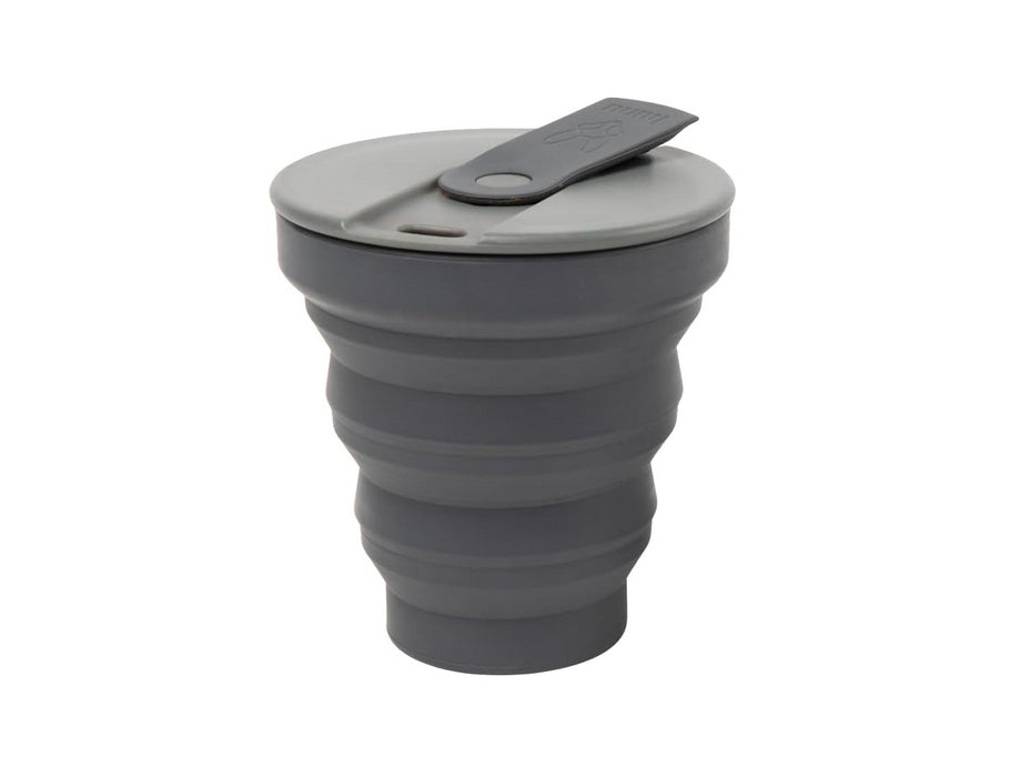 Beewise Opvouwbare Siliconen Reisbeker Donkergrijs 355ml