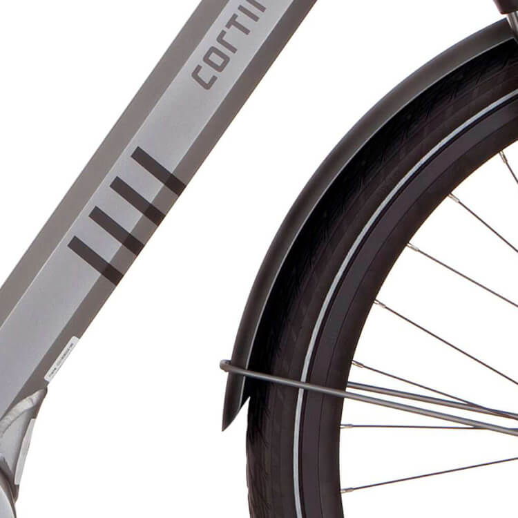 Cortina Spatbord voor 28 E-Octa lead metal matt