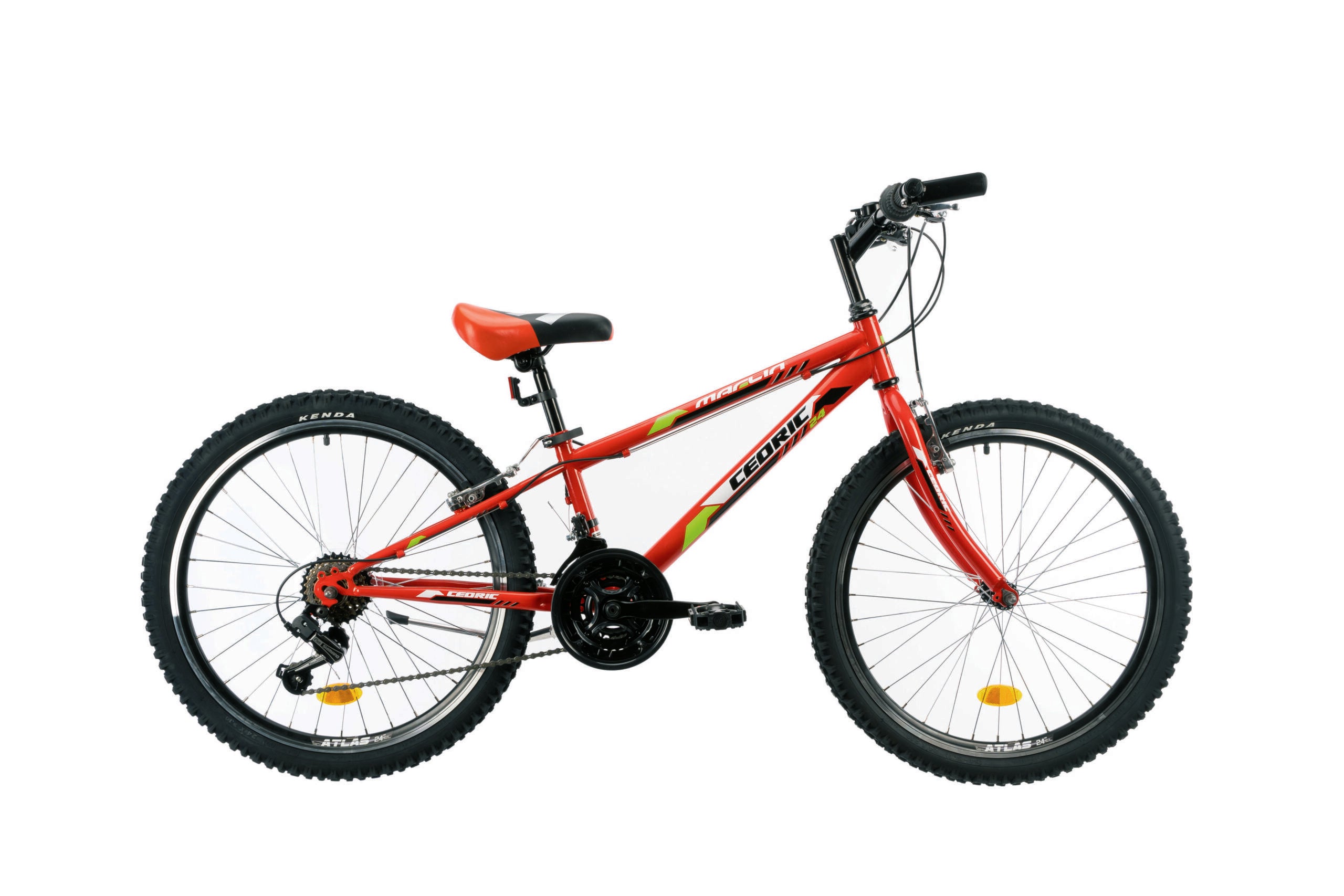 Shimano MTB Cedric zwart rood 18 speed
