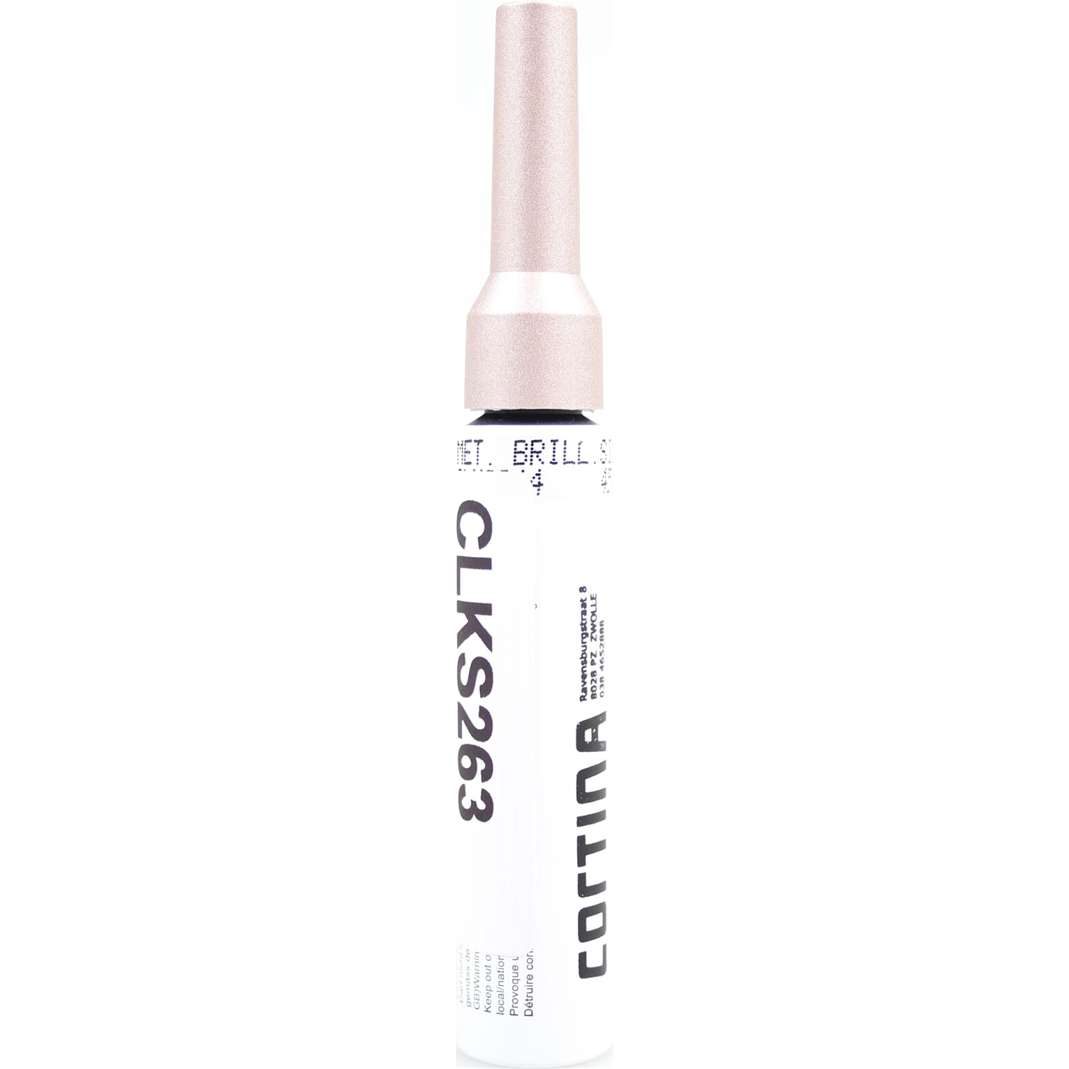 Cortina lakstift metallic brilliant silver matte