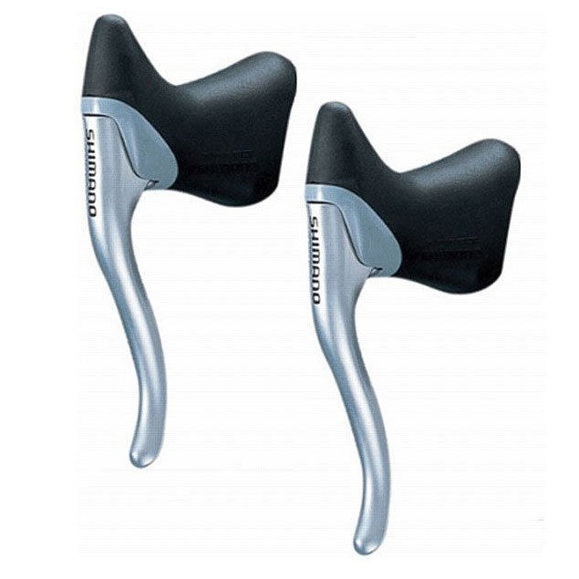 Shimano bremshebel br.lever shim. blr400 pair sil.w.cab.+sle.