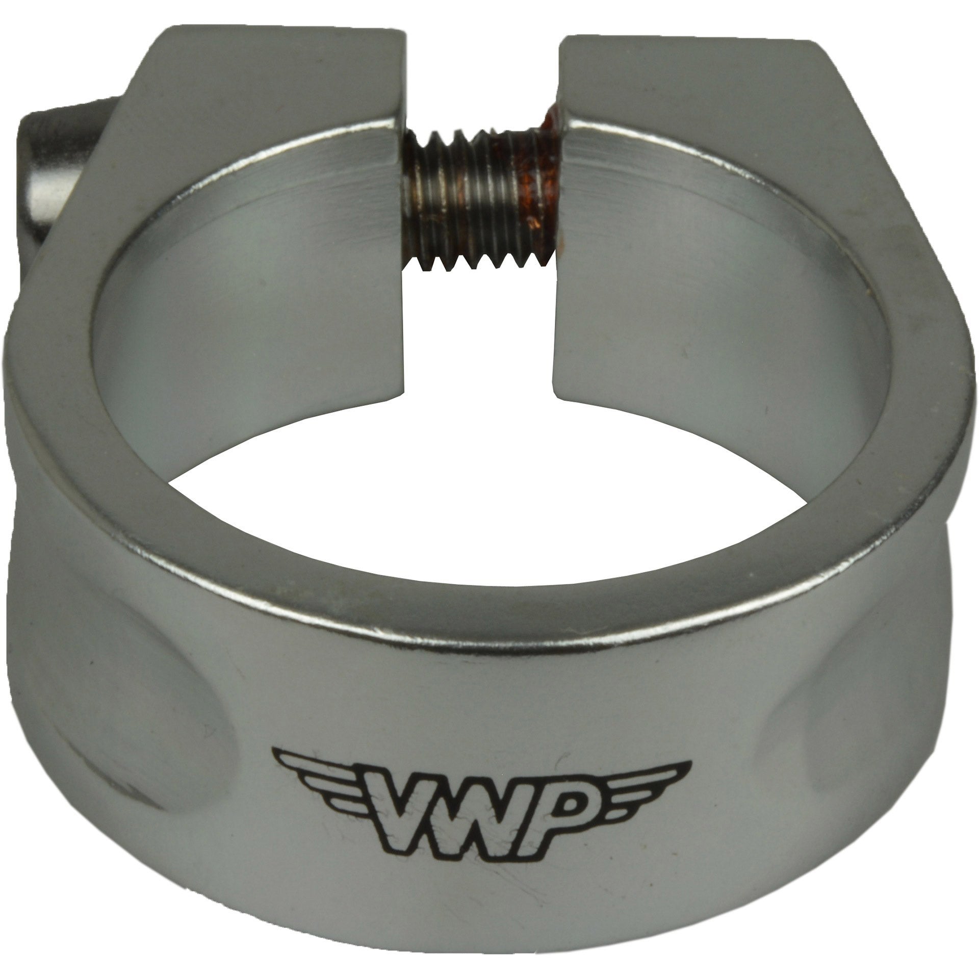 Vwp zadelpenklem 34,9mm inbusbout aluminium zilver