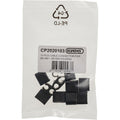 Elvedes kabelclips duo 5,0+4,1mm zwart (10st)