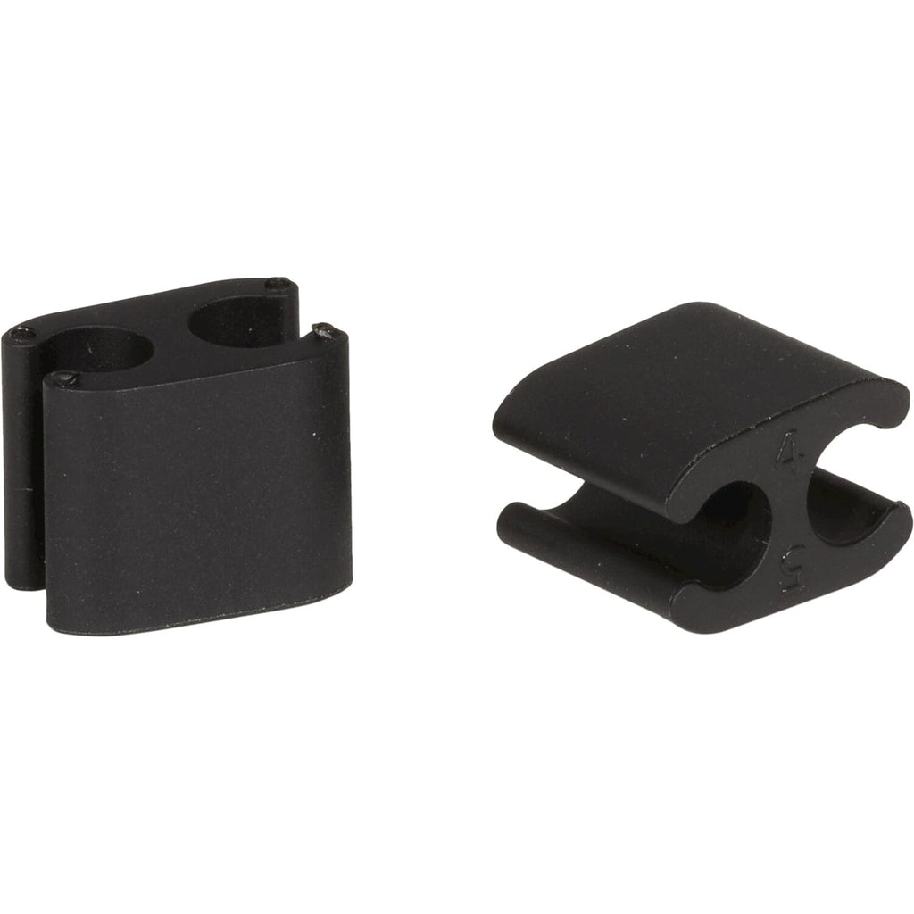 Elvedes kabelclips duo 5,0+5,0mm zwart (10st)