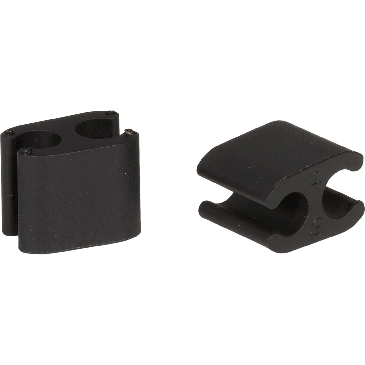 Elvedes kabelclips duo 5,0+5,0mm zwart (10st)