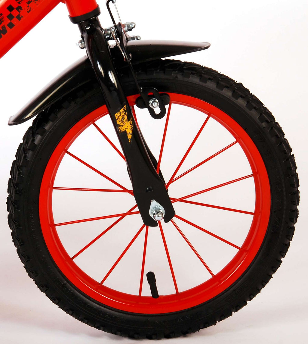 disney cars kinderfiets - jongens - 14 inch - rood - twee handremmen