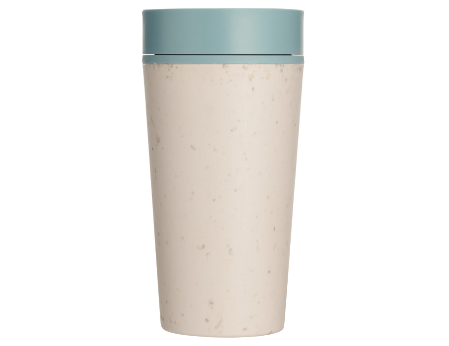 Circular Co. Koffiebeker Circular Cup 340 ml Creme Blauw