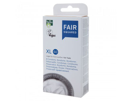 fair squared condooms vegan xl60 - 8st