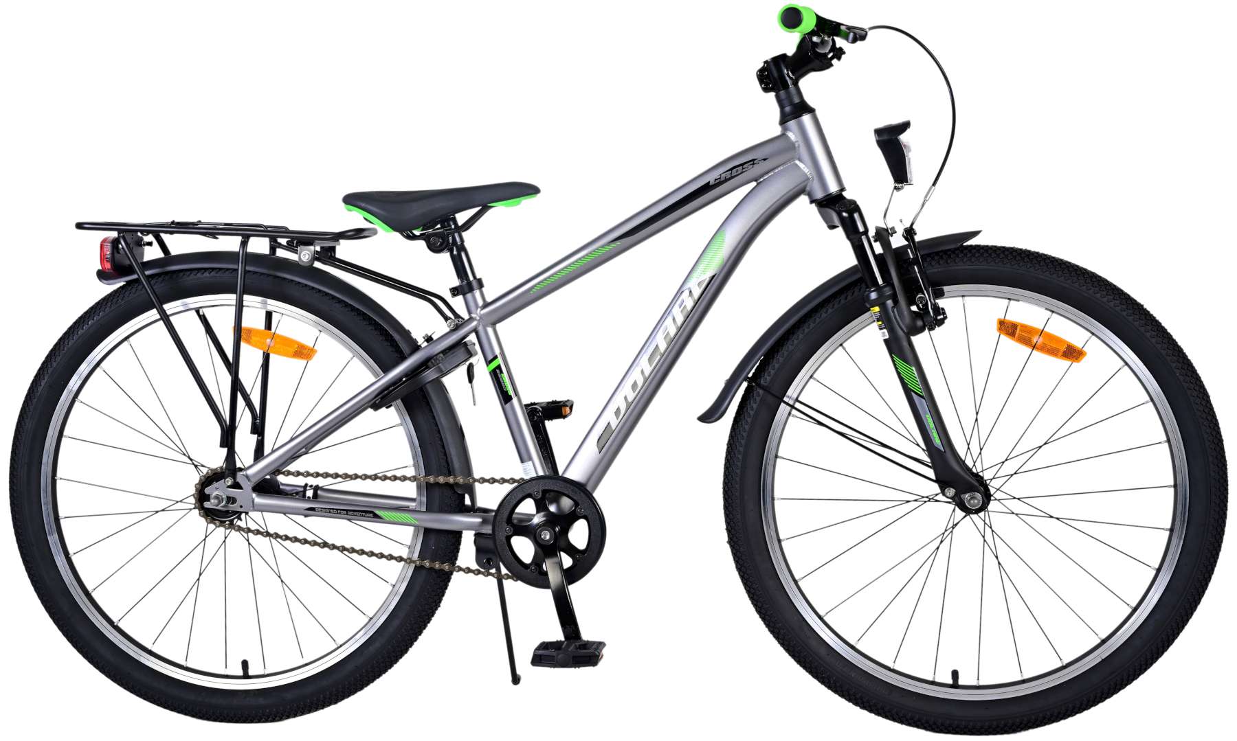 Volare Cross Kinderfiets - Jongens - 24 inch - donker Grijs
