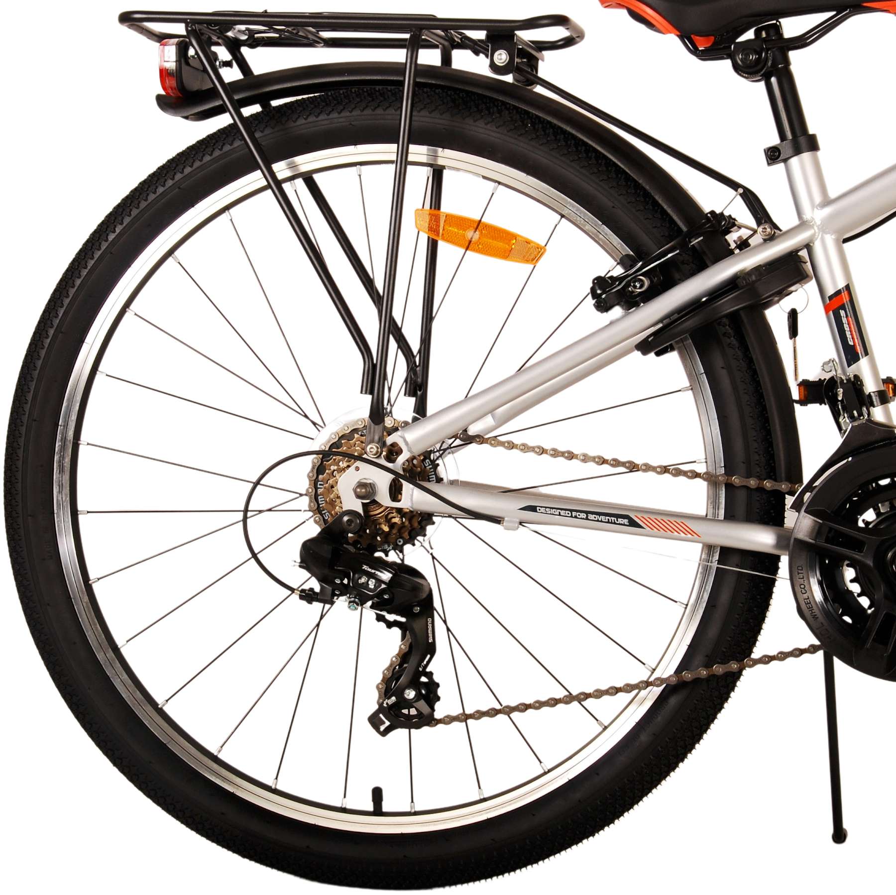 Volare Cross Kinderfiets Jongens 26 inch Zilver 18 versnellingen Twee handremmen