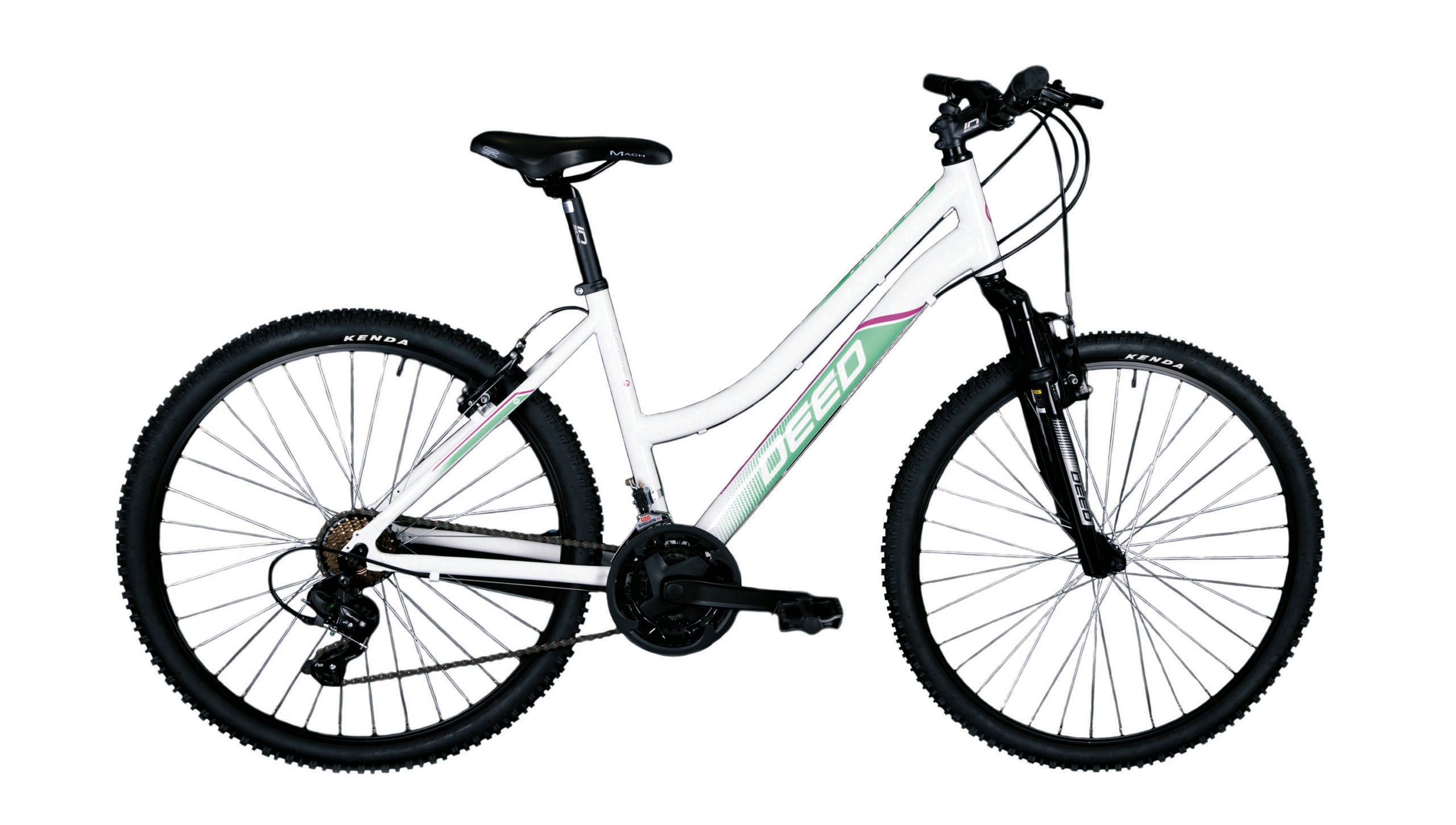 Selle DEED Hoop D 43 cm white green 21 sp