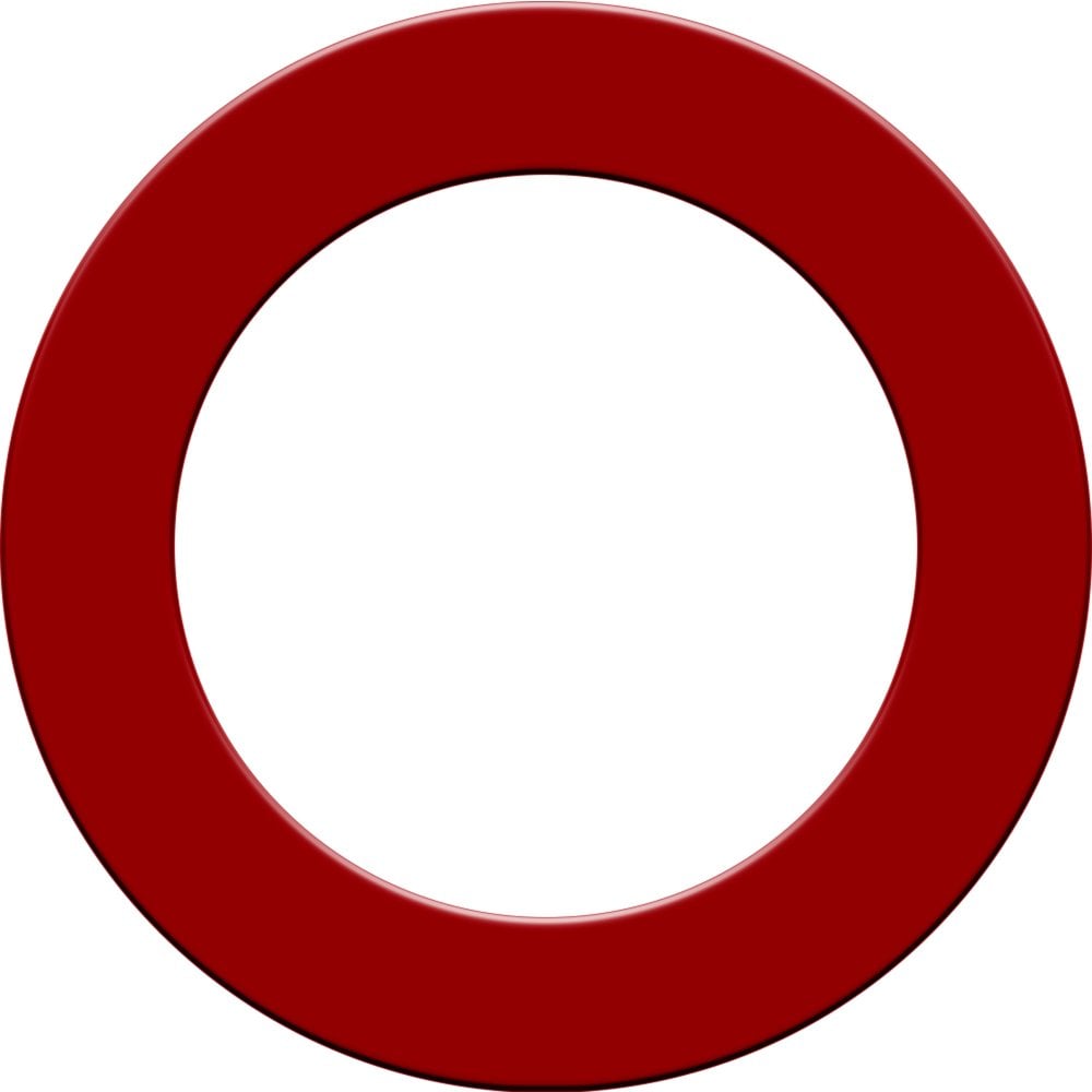 Designa DESIGNA Dartboard Surround Heavy Duty Red
