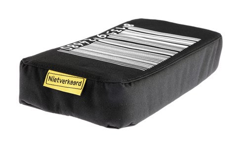 bagagedragerkussen Stripes zwart 32 cm