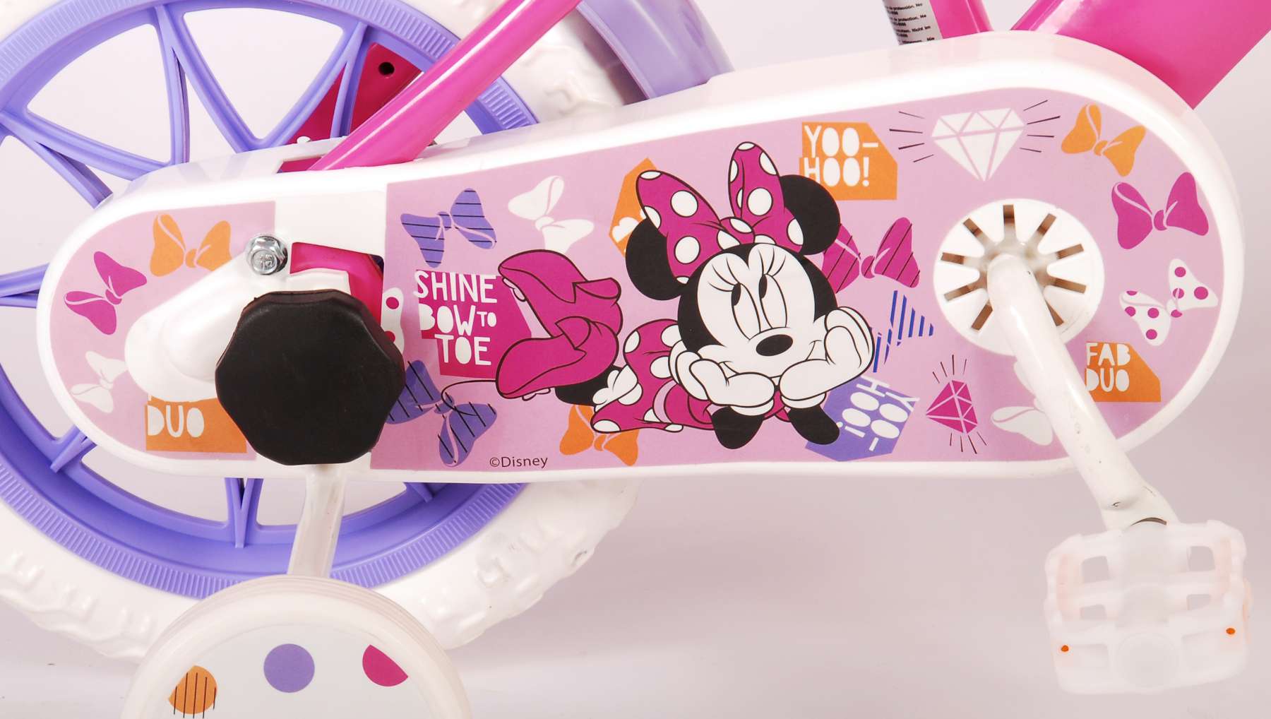 Disney Minnie Cutest Ever! Kinderfiets - Meiden - 12 inch - Roze - Doortrapper