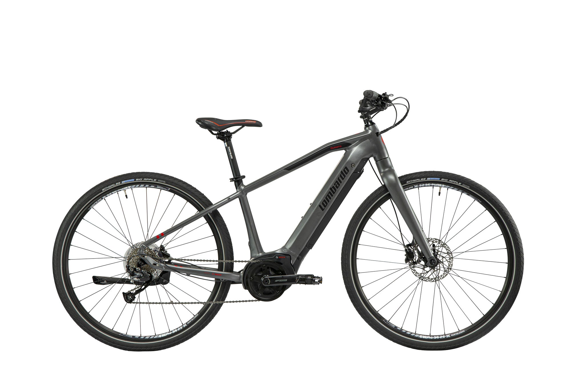 Lombardo E - Bolsena Trekking H 43 cm grijs zwart mat