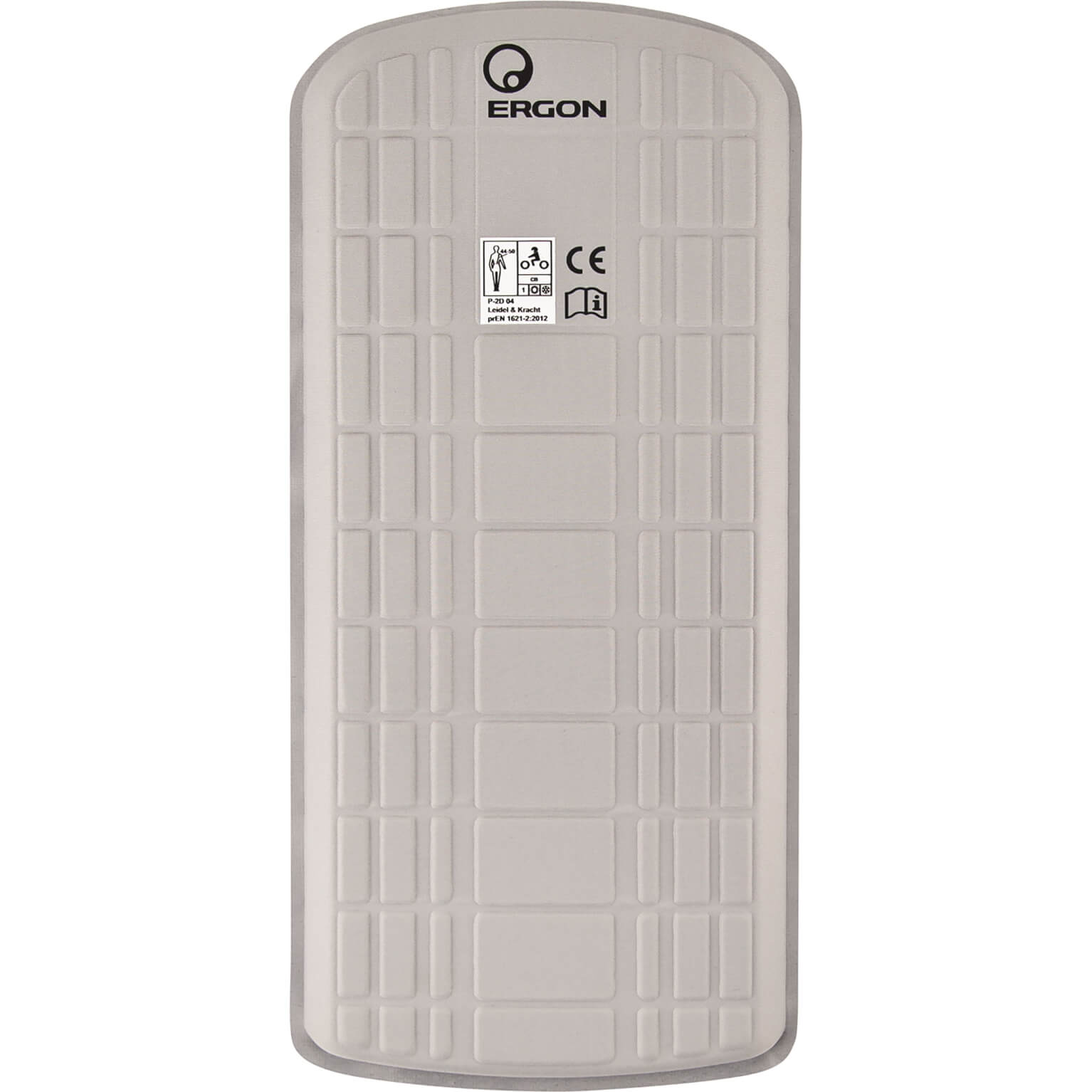 Ergon Rugprotector BP100 - Grijs - Polyester - UCI Enduro - Compact ontwerp - Flexibel - Ademend 3-laags schuim EPS