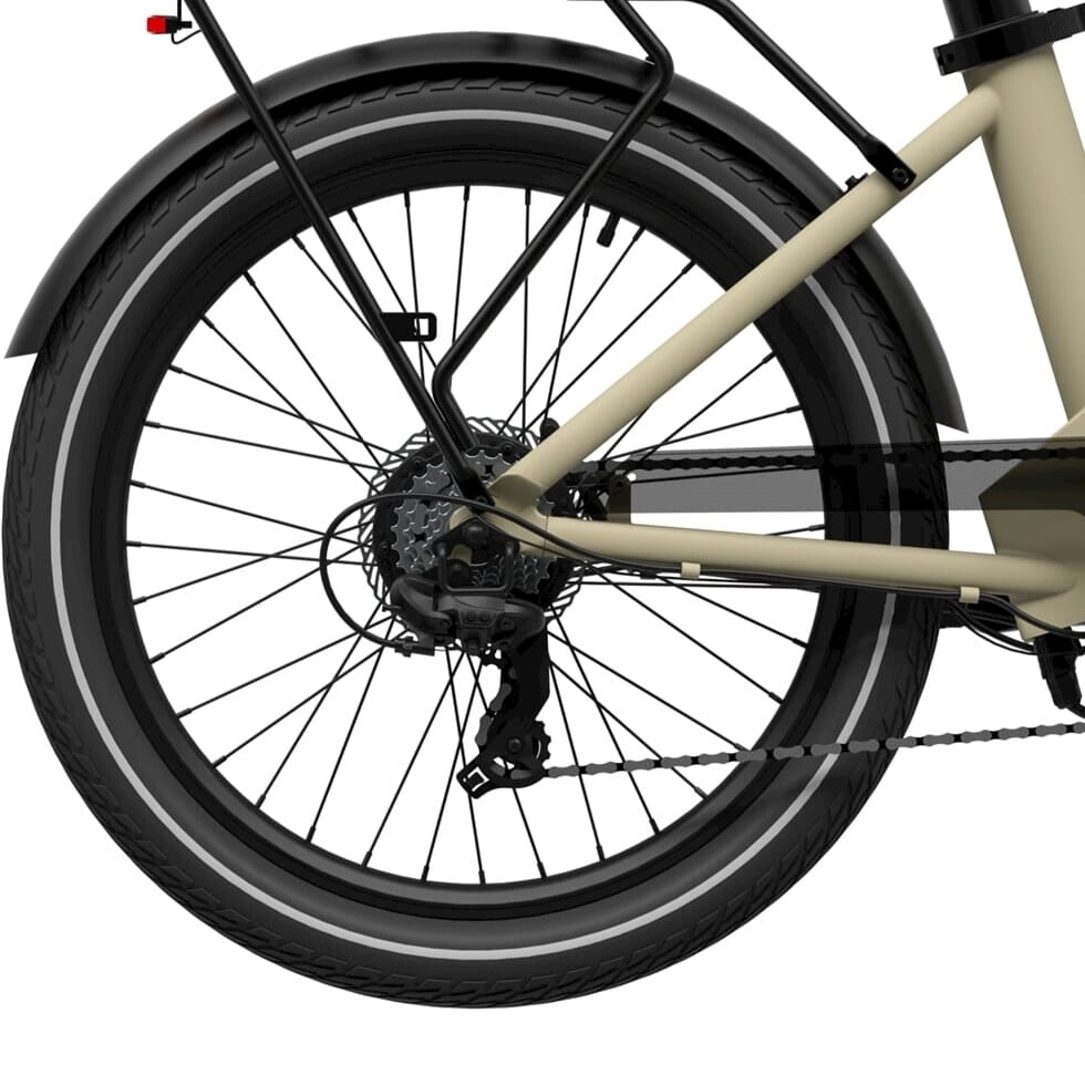 Achterwiel Evening V2 24 inch zwart