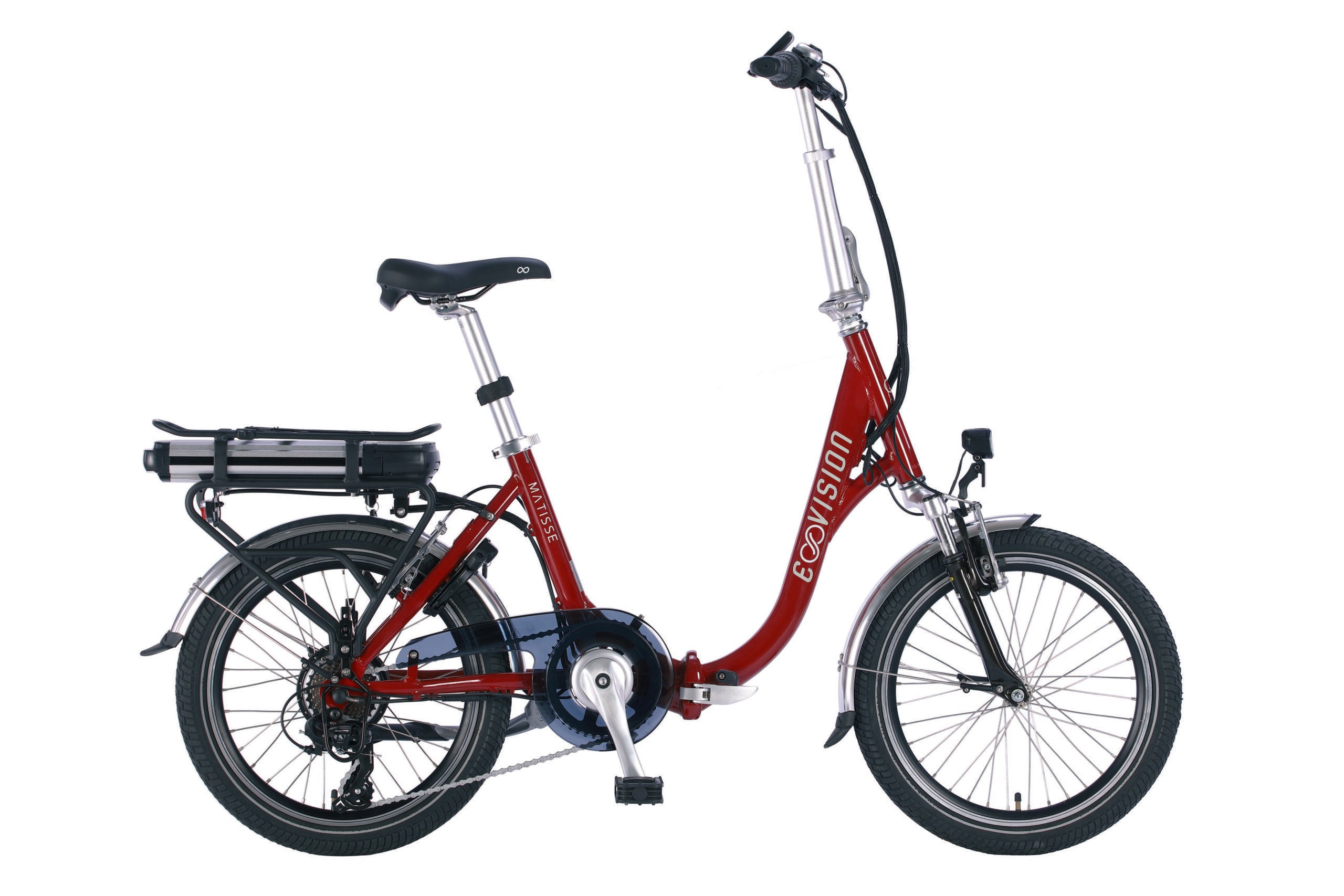 E-Vision Matisse vouwfiets 38 cm 7 sp rood