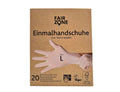fairzone latex wegwerphandschoenen - maat l - 20 st
