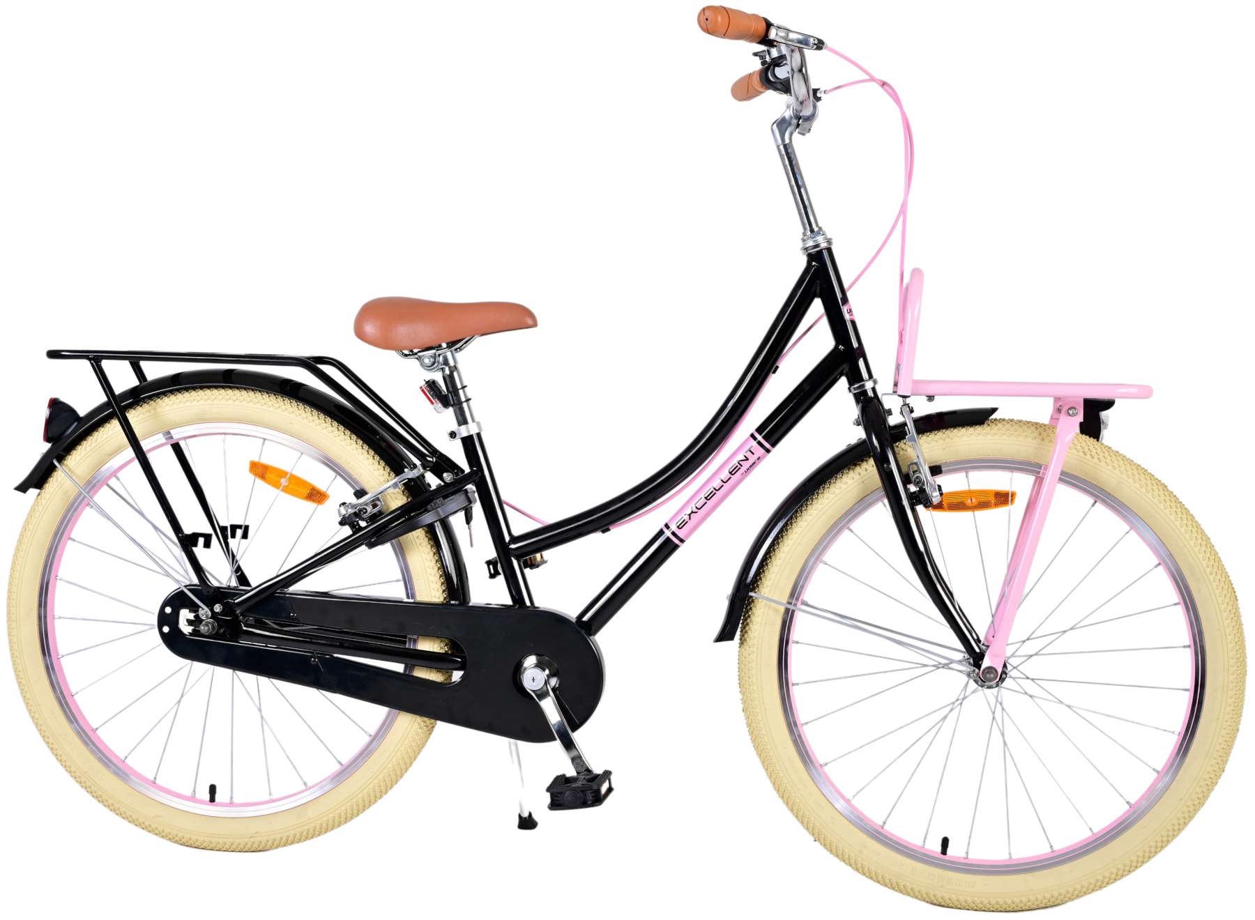 Volare Volare Kinderfiets Meisjes 24 inch Zwart Twee handremmen
