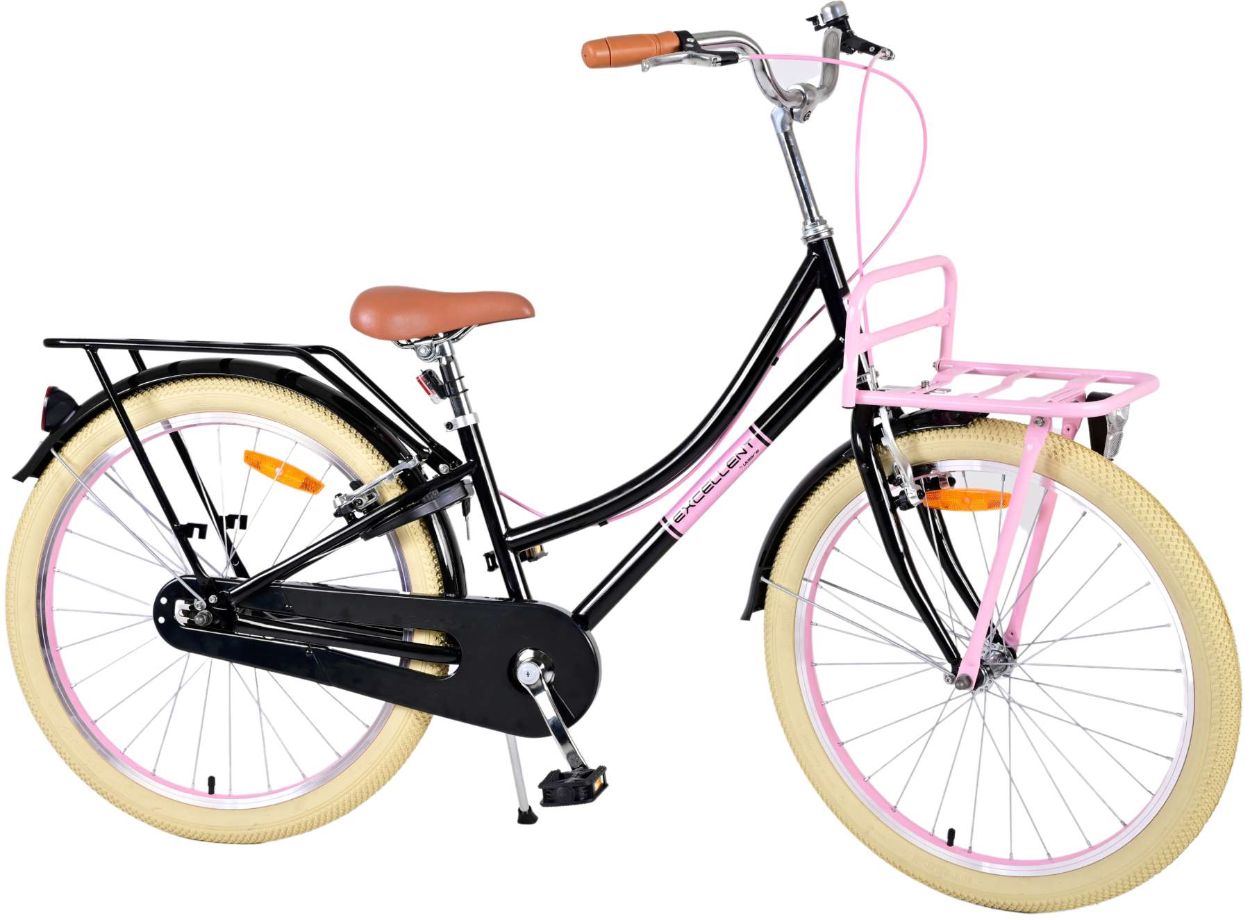 Volare Volare Kinderfiets Meisjes 24 inch Zwart Twee handremmen