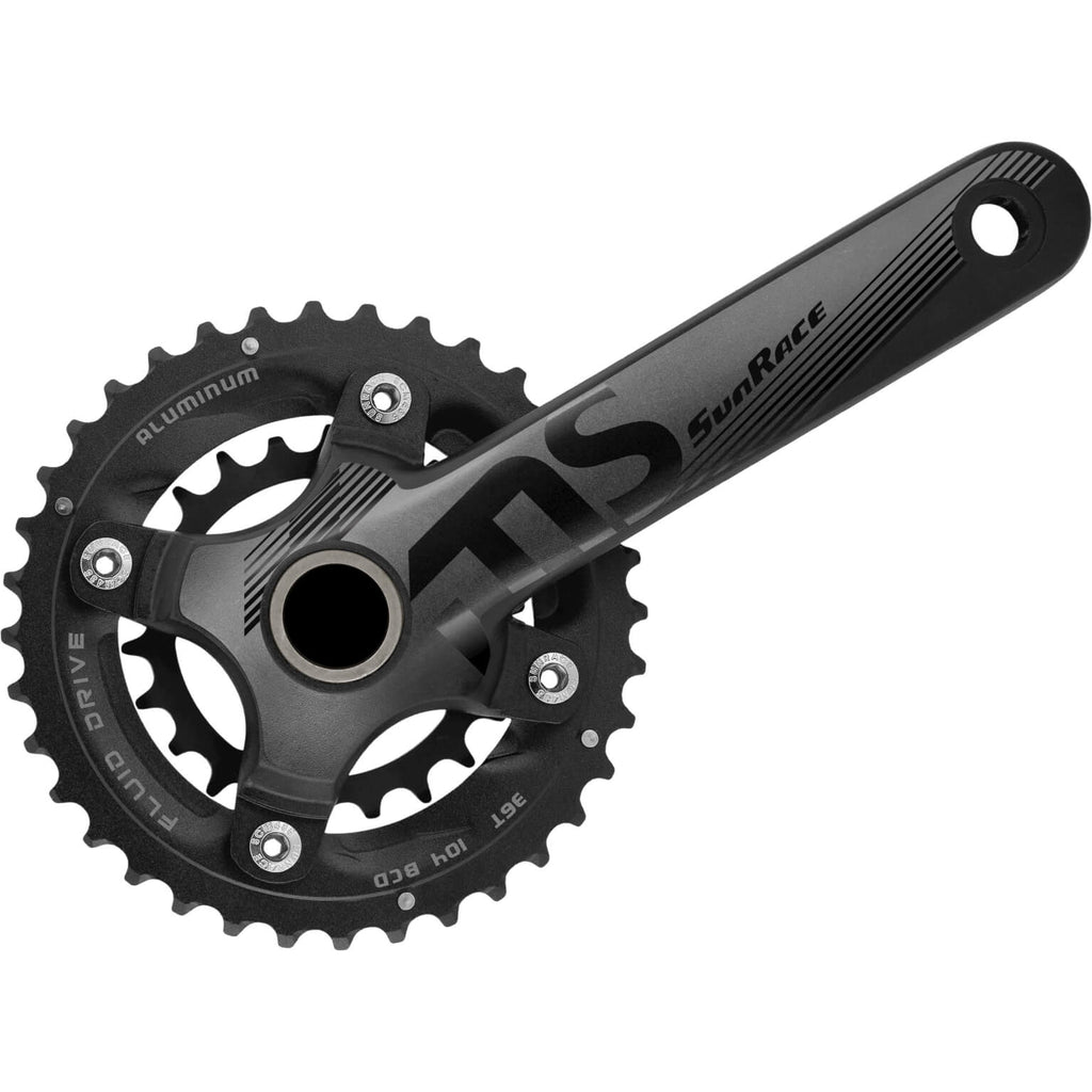 Sunrace crankstel hollowtech fcms66 10-speed 36 22t. 175mm incl. bbm97