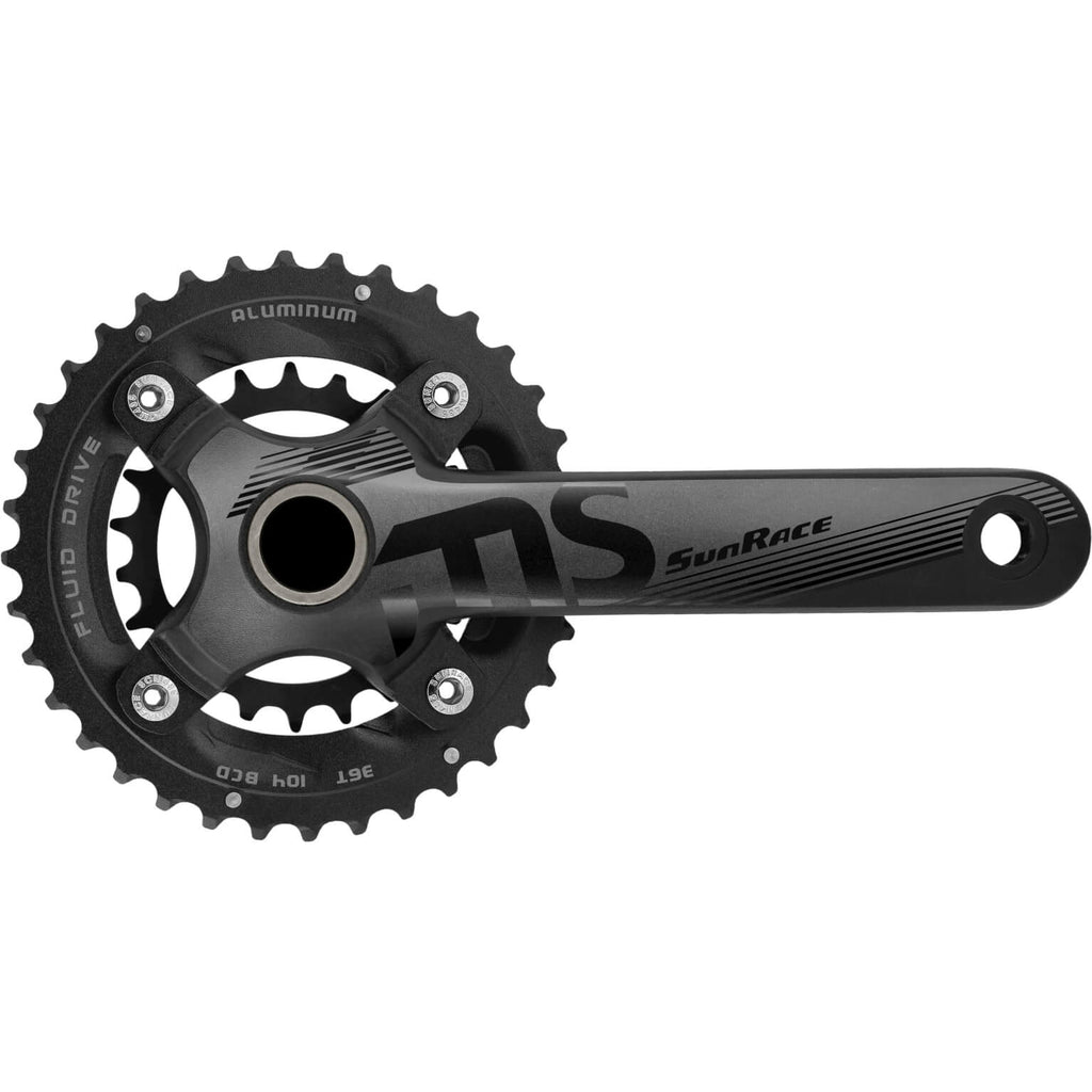 Sunrace crankstel hollowtech fcms66 10-speed 36 22t. 175mm incl. bbm97