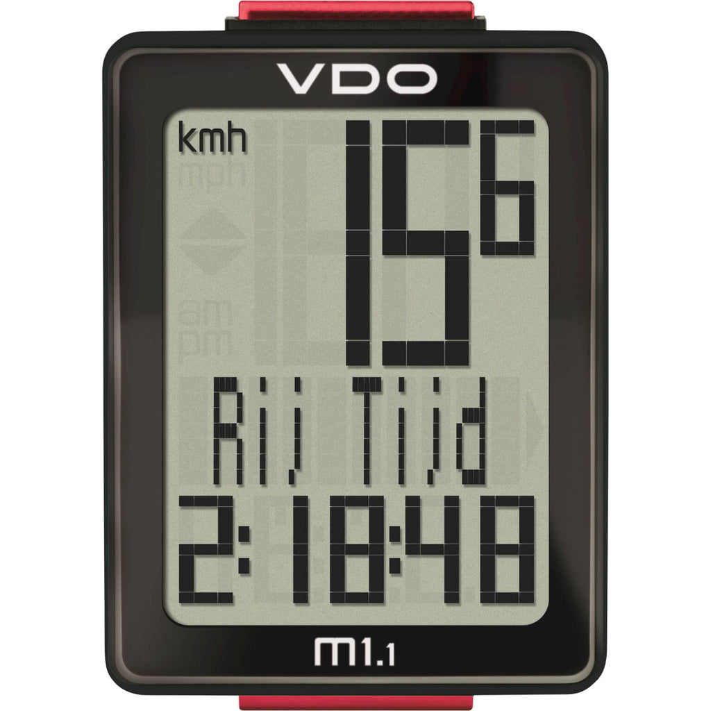 VDO M1.1wl fietscomputer 5-functies draadloos