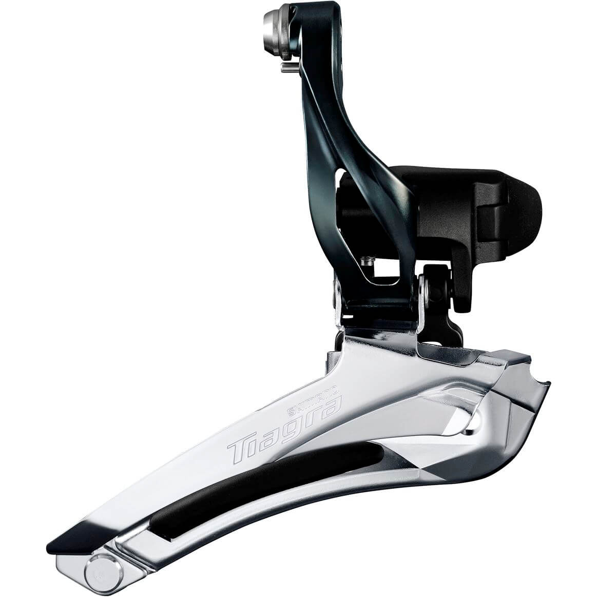Shimano voorderailleur 2 x 10 speed tiagra fd-4700 ø28,6 - ø31,8 mm klem down-pull 61-66° - 46-53t - zwart zilver