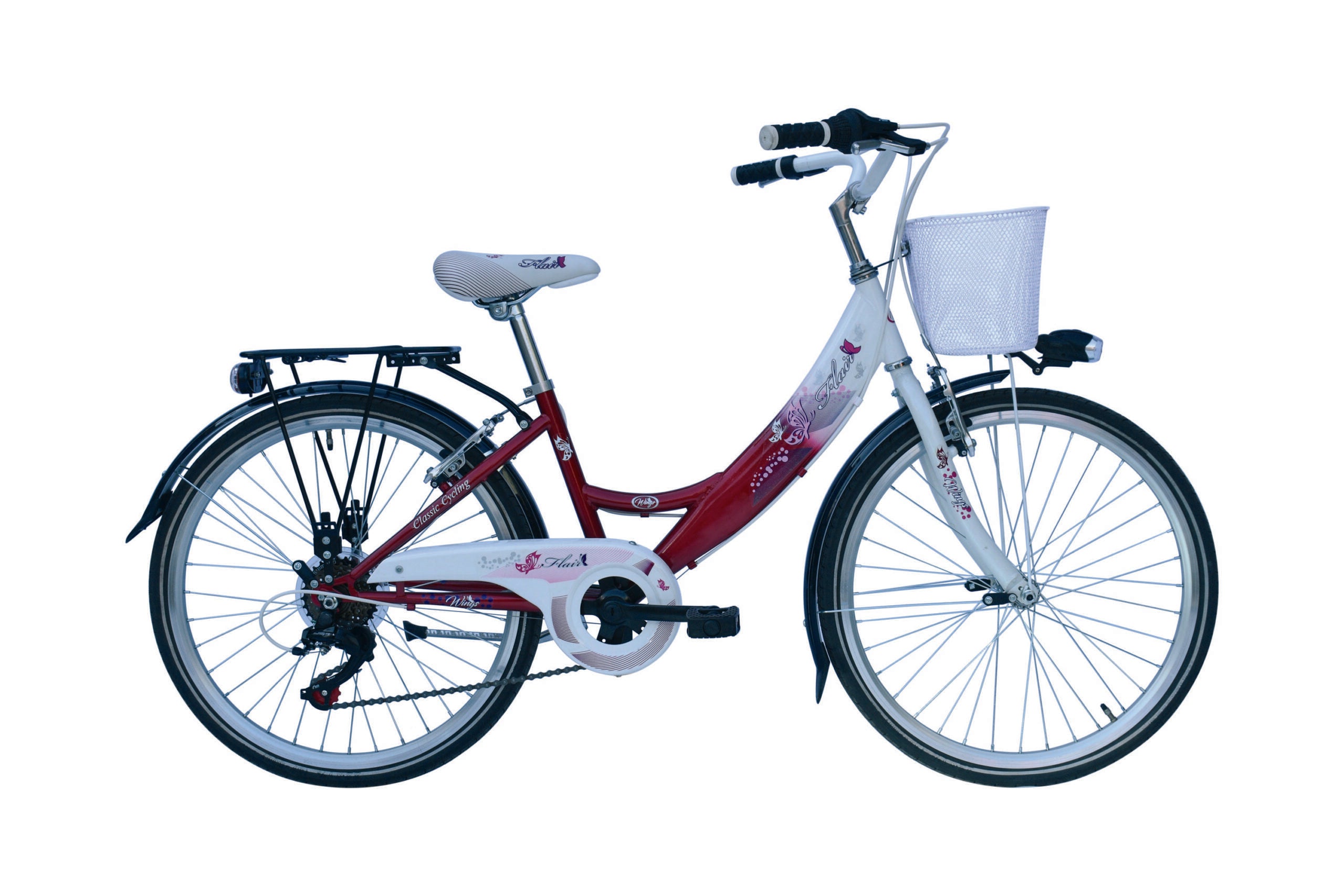 MBM Flair D 32 cm 6 sp Fuchsia wit