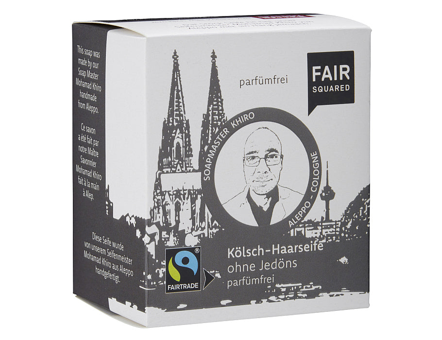 fair squared shampoo bar - kale kop- 80 gr.