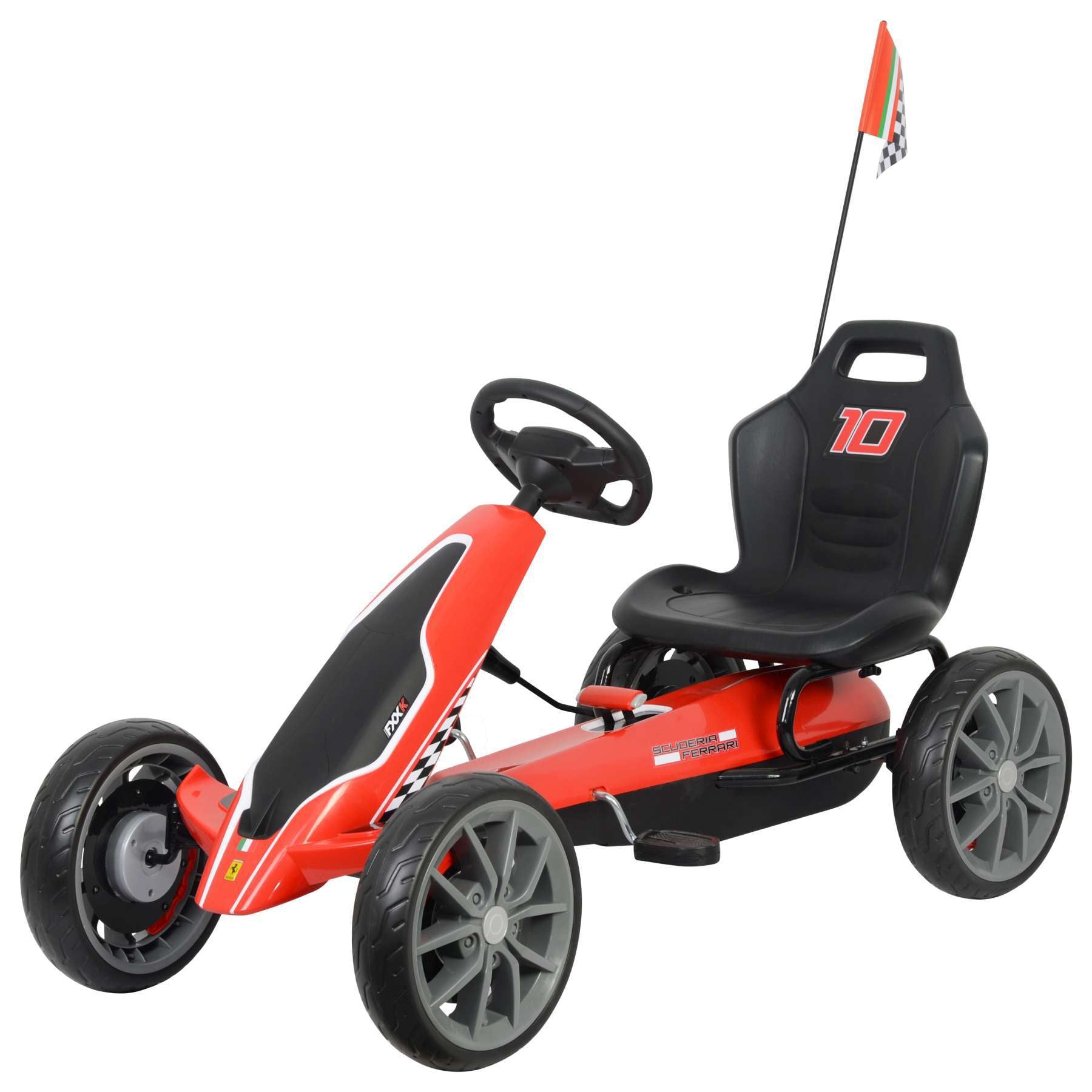scuderia ferrari go kart - groot - rood