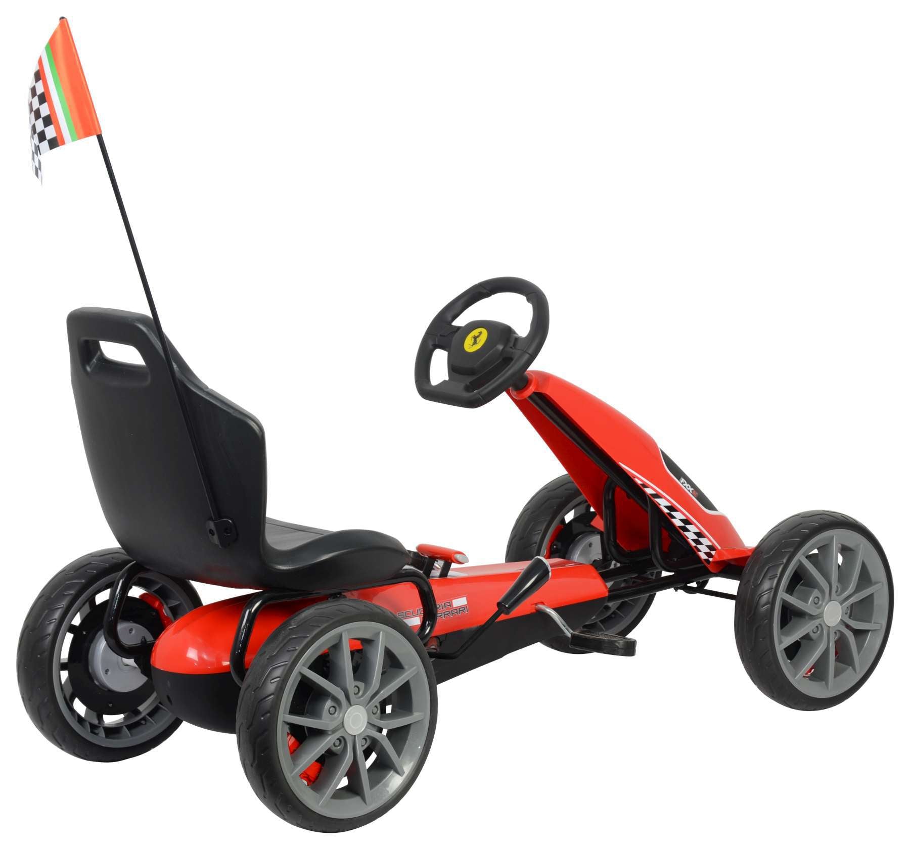 scuderia ferrari go kart - groot - rood