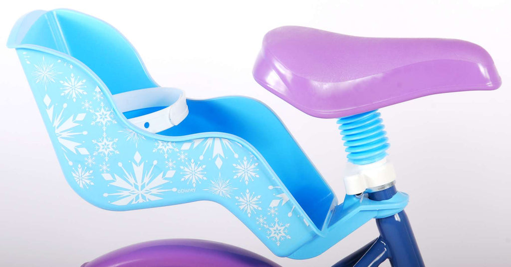 Disney Frozen Kinderfiets - Meiden - 12 inch - Blauw Paars - Doortrapper
