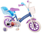 Disney Frozen Kinderfiets - Meiden - 12 inch - Blauw Paars - Doortrapper