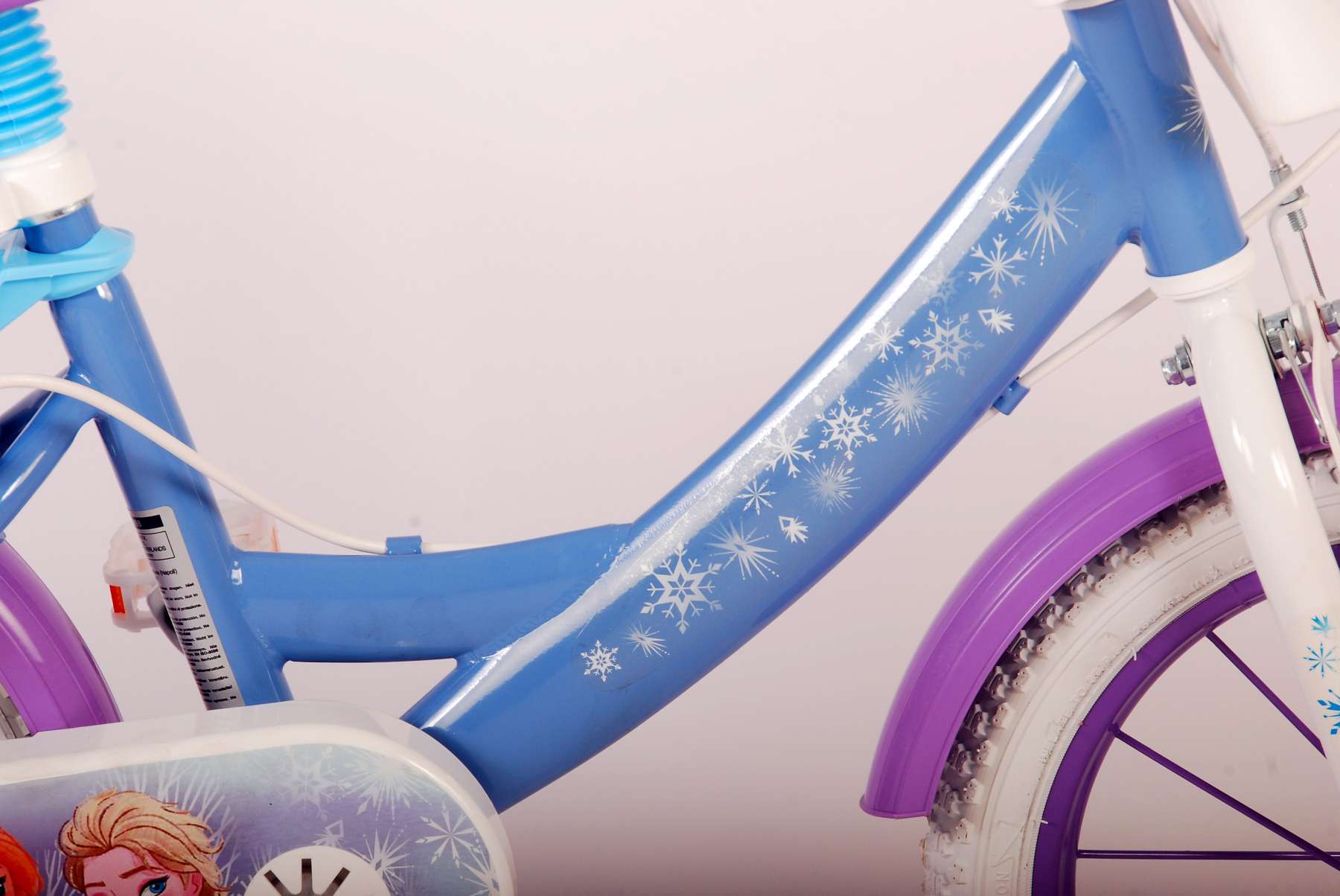 Disney Frozen 2 Kinderfiets - Meisjes - 14 inch - Blauw/Paars - Twee handremmen