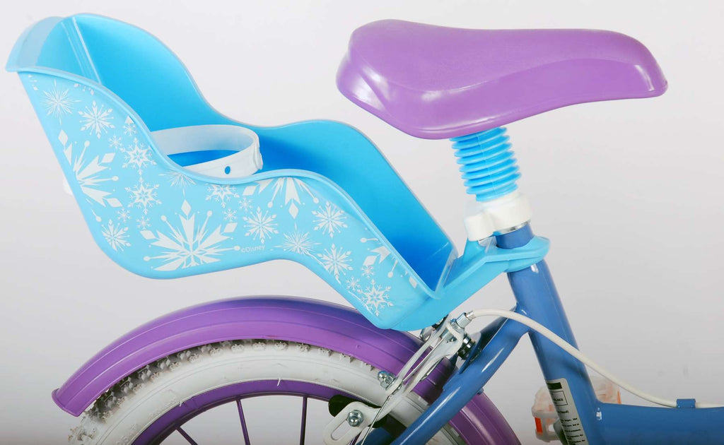 Disney Frozen 2 Kinderfiets - Meisjes - 14 inch - Blauw/Paars - Twee handremmen