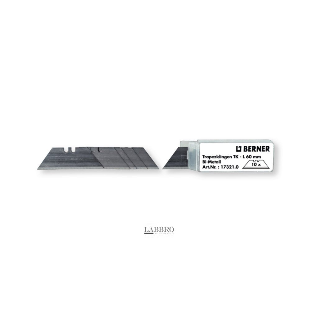 Berner 857327-10 Trapezium-mesjes los (Stanley) p/10