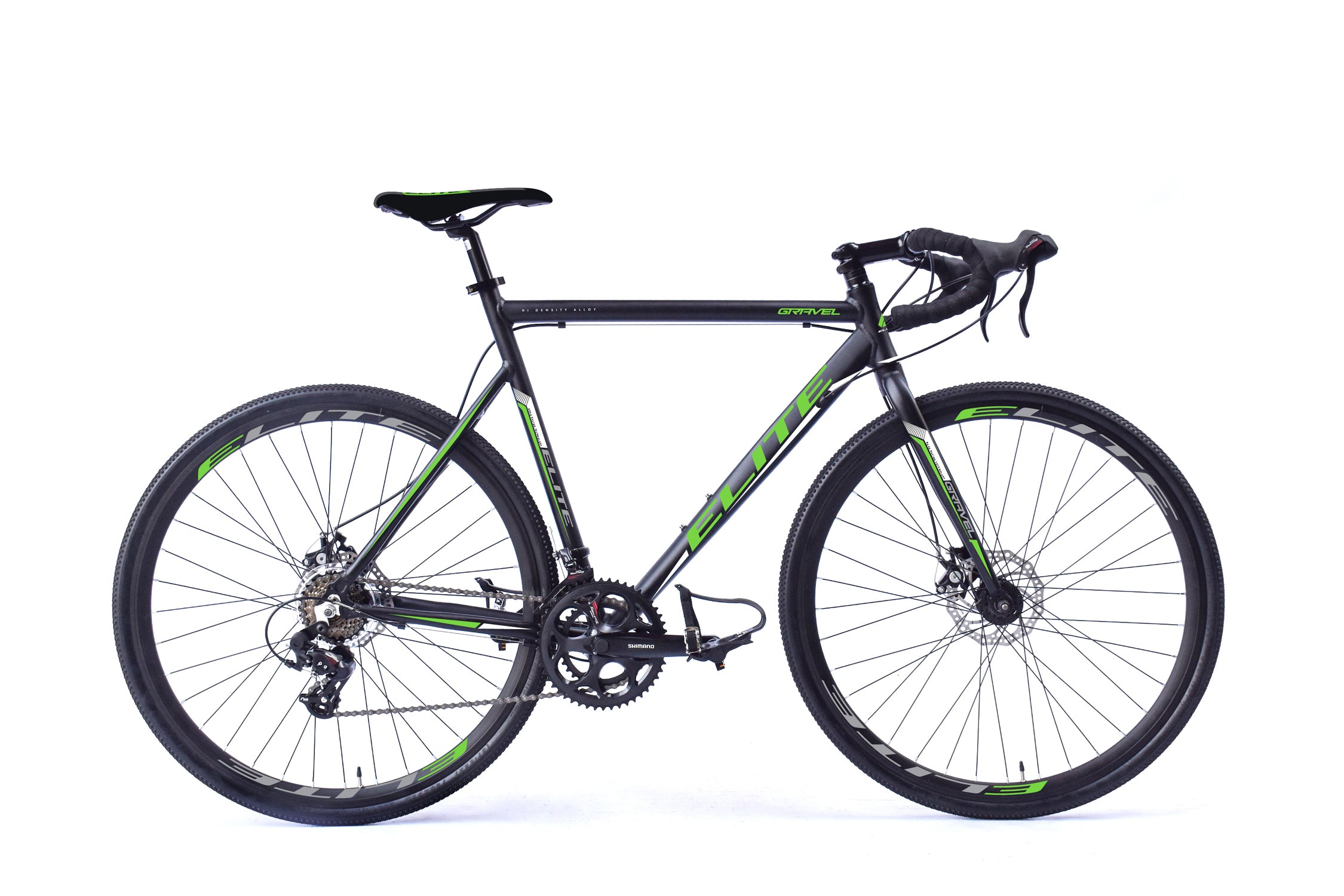Shimano Gravel H 55 cm 14 sp Mdisc zwart groen