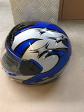 Lp integraalhelm xl 61cm race blauw zilver