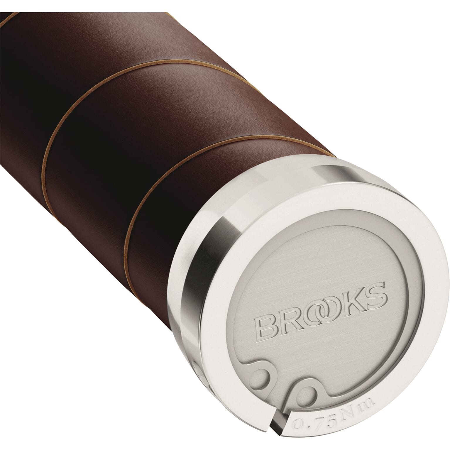 Handvatten Slender Leather grips 100mm a brown
