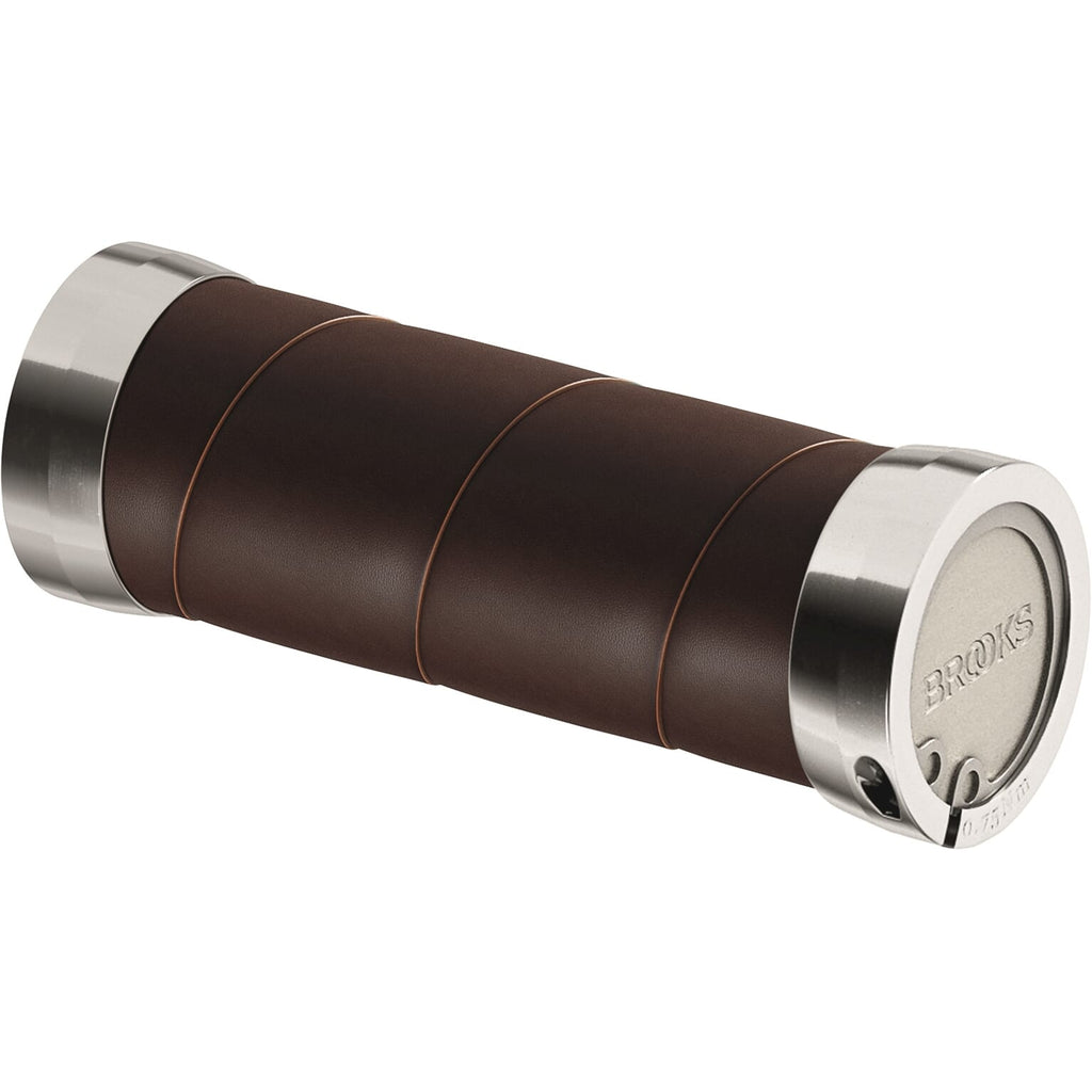 Handvatten Slender Leather grips 100mm a brown
