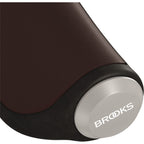 Handvatten Ergonomic Leather grip 100 130mm a. brown