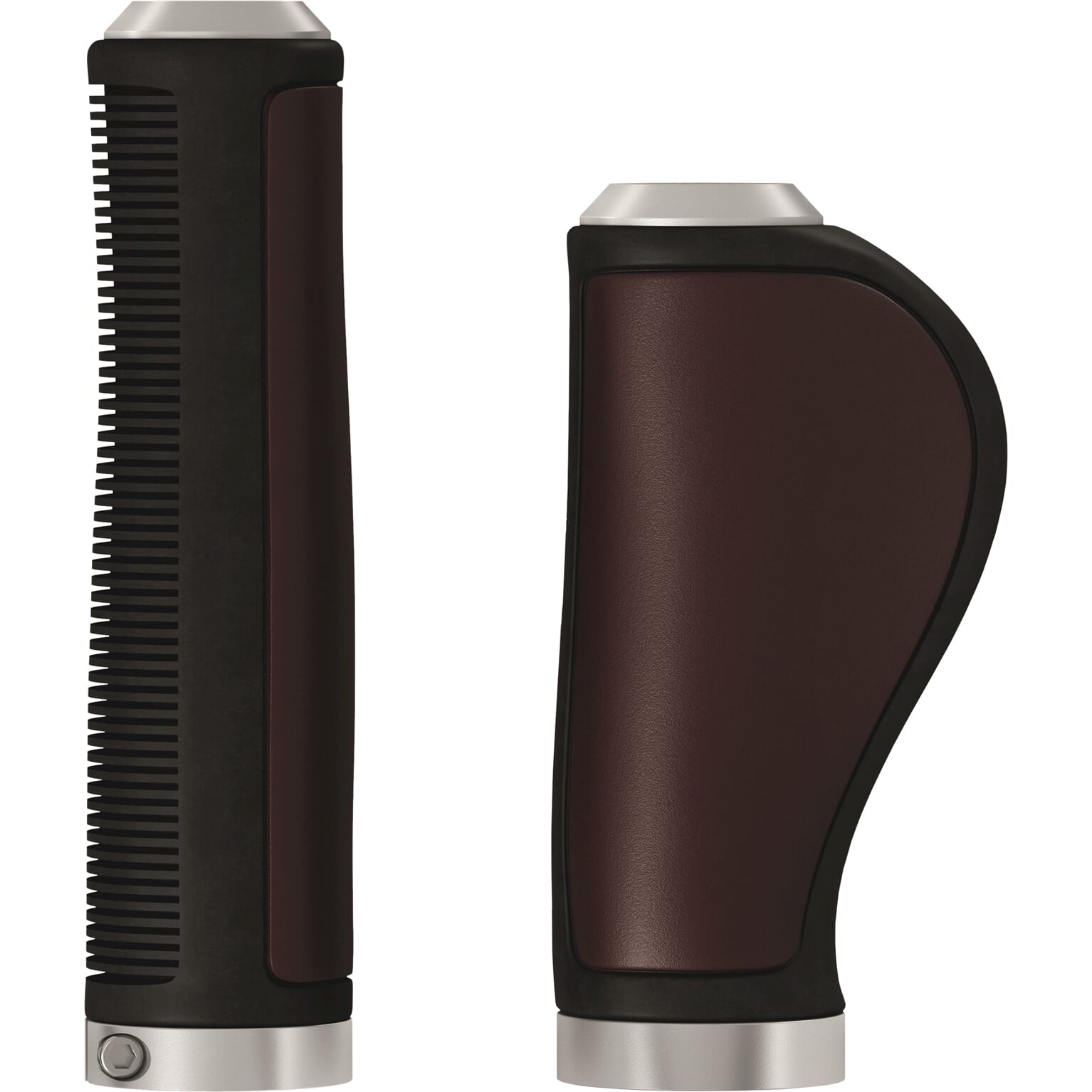 Handvatten Ergonomic Leather grip 100 130mm a. brown