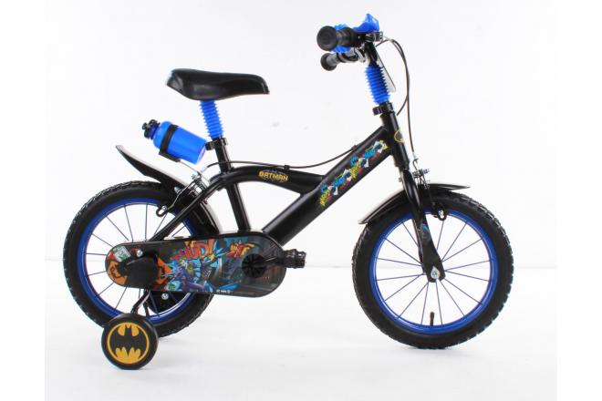 Batman kinderfiets - jongens - 14 inch - zwart - twee handremmen