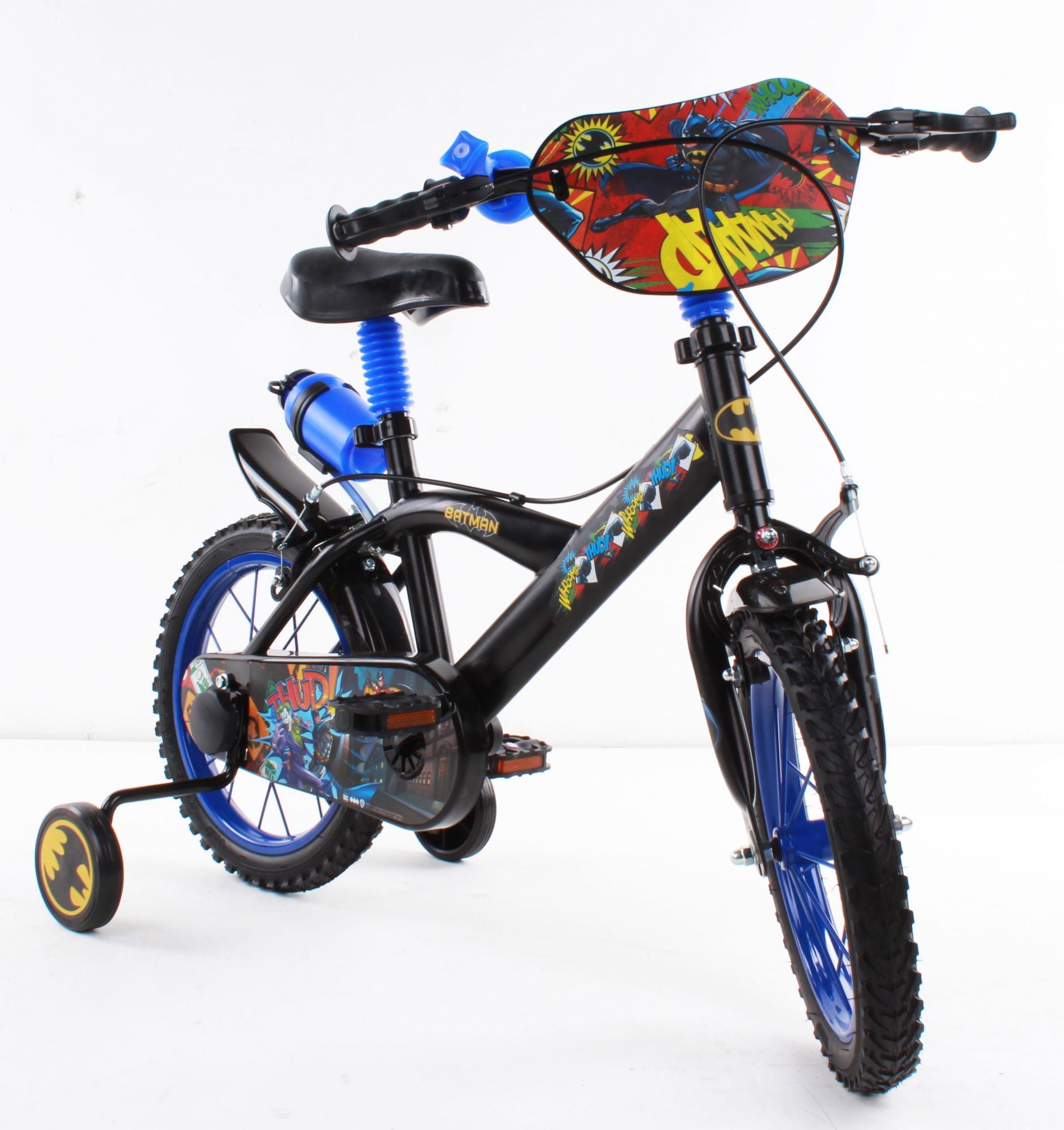 Batman kinderfiets - jongens - 14 inch - zwart - twee handremmen