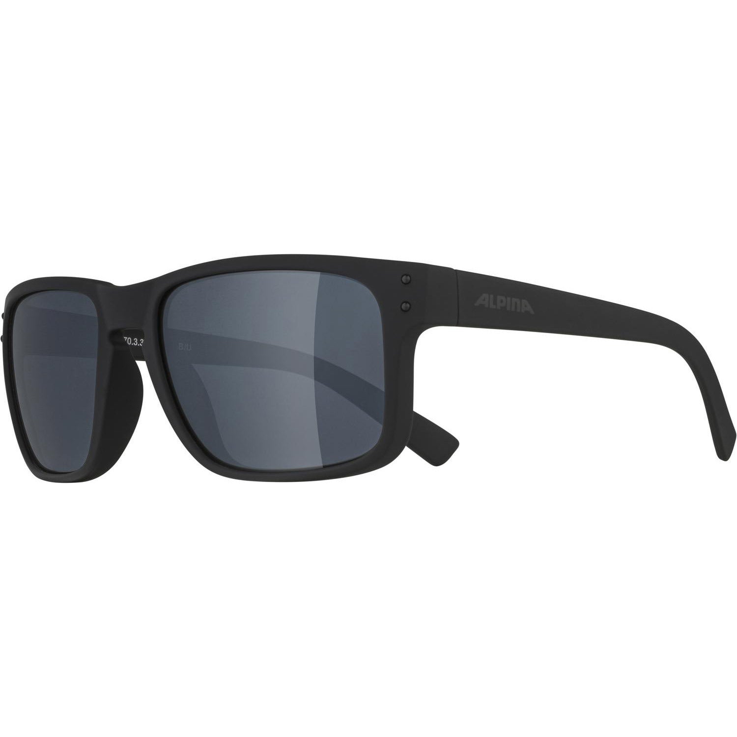 Alpina bril KOSMIC all black/matt black mir.Cat.3